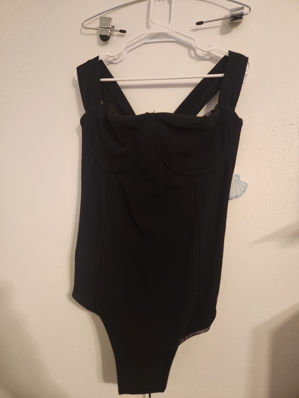 POPFLEX Boardwalk Bombshell One Piece Black Rib Swimsuit NWT 3X A-C Cup